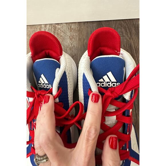 Adidas Court Vision 2.0 basketball sneakers Scarlet Collegiate Royal sz mens 7 main image 7